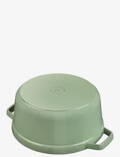 STAUB Gryta 24 cm, Gjutjärn, Salvia Grön - Stekpannor & Kokkärl| Stekpannor & Kokkärl