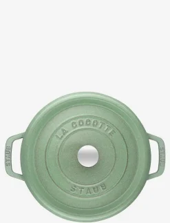STAUB Gryta 24 cm, Gjutjärn, Salvia Grön - Stekpannor & Kokkärl| Stekpannor & Kokkärl