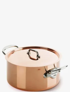 Mauviel Gryta med lock M'150S 3,2 liter Koppar/Stål - Grytor| Stekpannor & Kokkärl