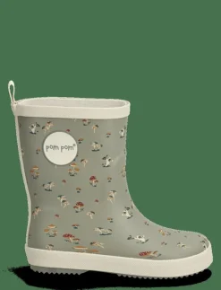Pom Pom GumBoots AOP - Fodrade Gummistövlar|Barn Regnkläder|Gummistövlar