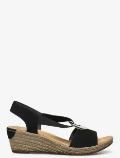 Kvinnor Rieker Espadrillos|624H6-00 - Kilklackar