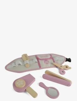 Barn Dantoy Rollspel|HAIRDRESSER SET WOODEN IN GIFT BOX 6 PARTS - Låtsassmink & Accessoar