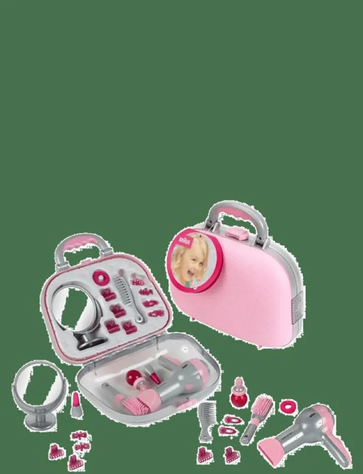 Klein Hairstyling Case With Braun Hairdryer - Låtsassmink & Accessoar|Barn Rollspel