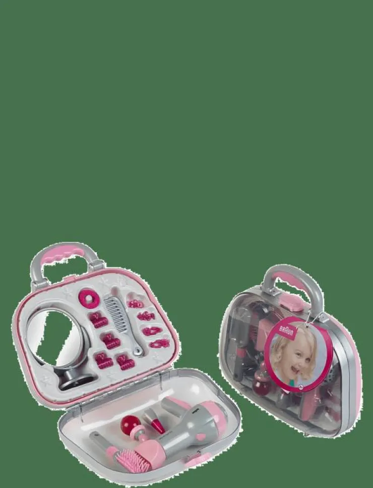 Klein Hairstyling Case With Braun Hairdryer - Låtsassmink & Accessoar|Barn Rollspel