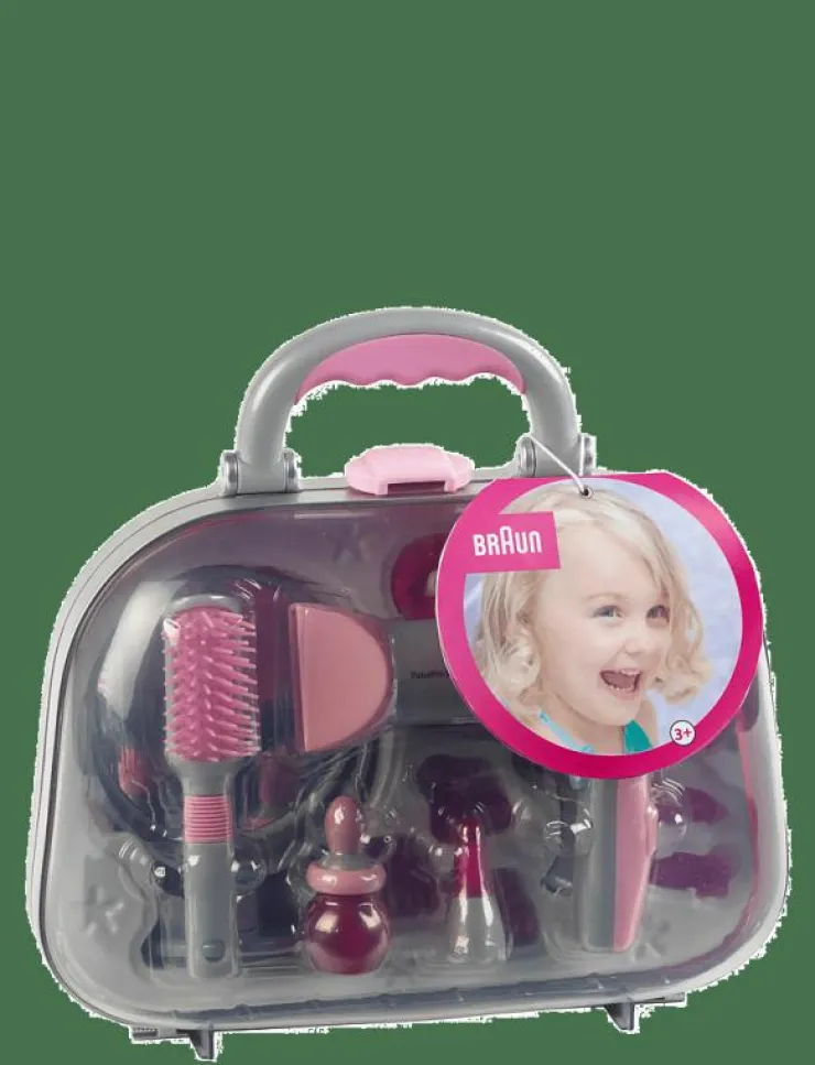 Klein Hairstyling Case With Braun Hairdryer - Låtsassmink & Accessoar|Barn Rollspel