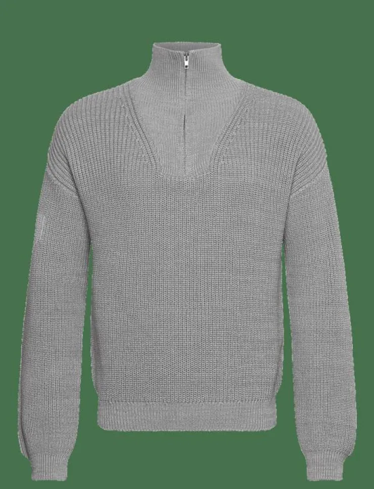 Kvinnor 7 DAYS Active Sweatshirts|Sweatshirts|Half Patent Knit - Stickat