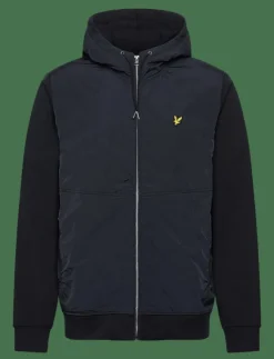 Lyle & Scott Half Raglan Hybrid Hoodie - Hoodies| Sweatshirts & Huvtröjor