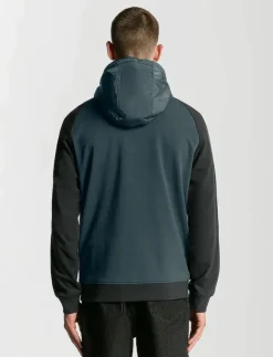 Lyle & Scott Half Raglan Hybrid Hoodie - Hoodies| Sweatshirts & Huvtröjor