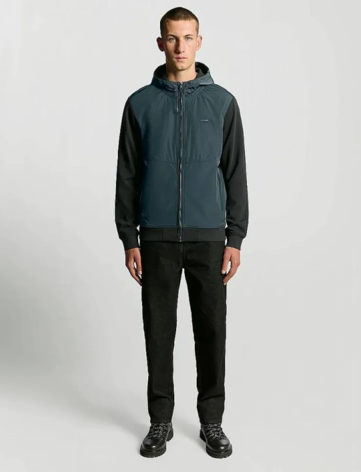 Lyle & Scott Half Raglan Hybrid Hoodie - Hoodies| Sweatshirts & Huvtröjor