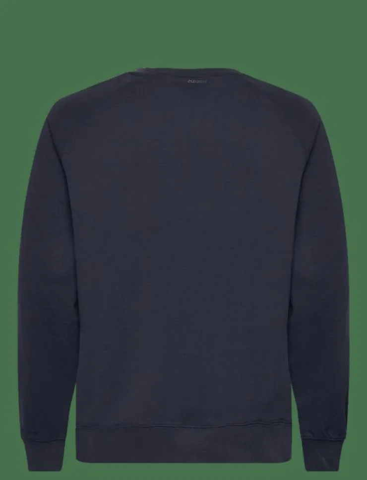 Lyle & Scott Sweatshirts & Huvtröjor|Half Raglan Hybrid Sweatshirt - Sweatshirts