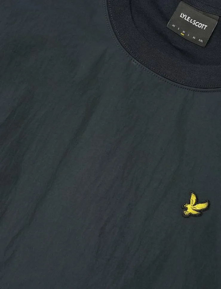 Lyle & Scott Sweatshirts & Huvtröjor|Half Raglan Hybrid Sweatshirt - Sweatshirts