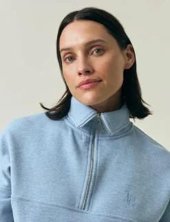 Kvinnor Lexington Clothing Sweatshirts|Half-Zip Logo Sweatshirt - Sweatshirts