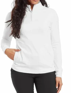 Kvinnor FootJoy Underställ|Underställ|Half-Zip Midlayer - Underställströjor