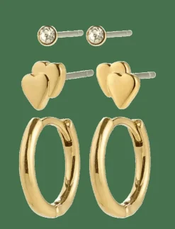 Pilgrim HALO gift set earrings 3-in-1 set - Studs örhängen|Kvinnor Smycken