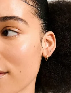 Pilgrim HALO gift set earrings 3-in-1 set - Studs örhängen|Kvinnor Smycken