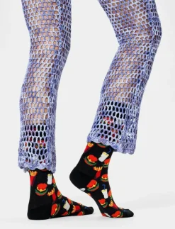 Happy Socks Hamburger Sock - Sockor|Kvinnor Strumpor|Strumpor