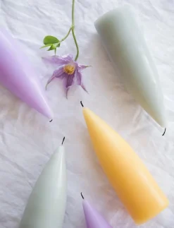 Kunstindustrien Ljus|Hand Dipped Cone-Shaped Candles, 2 pack - Blockljus