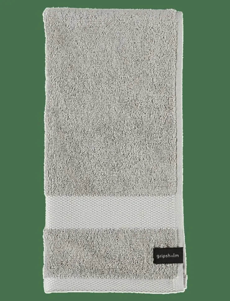 Gripsholm Badrumstextilier|Handdukar & Badlakan|HANDDUK FLINTAGRÅ 50X70 - Badrumstextilier