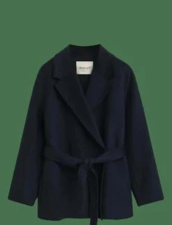 Kvinnor GANT Plus Size & Curvy|Jackor & Kappor|HANDSTITCHED BELTED JACKET - Ullkappor