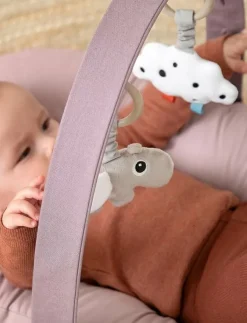 Barn Done by Deer Babyleksaker|Babyleksaker|Hanging activity toy 2 pcs Happy clouds - Interaktiva leksaker