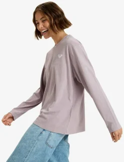 Kvinnor Roxy Toppar & T-Shirts|HANGLOOSE WASHED LS - Långärmade tröjor