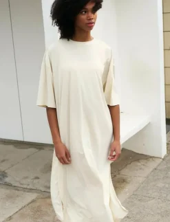 Kvinnor Rethinkit Studios Klänningar & Kjolar|HANGOUT Tee Dress Slit - Klänningar