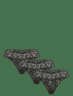 Hanky Panky Signature Lace, Original Rise Thong, 3 Pack Polybag - String|Kvinnor Trosor