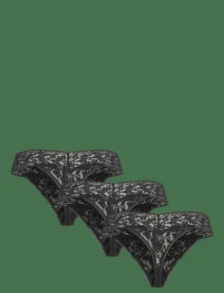 Hanky Panky Signature Lace, Original Rise Thong, 3 Pack Polybag - String|Kvinnor Trosor