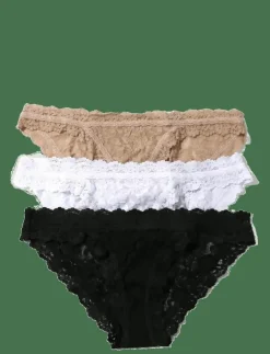 Kvinnor Hanky Panky Trosor|Signature Lace, Original Rise Thong, 3 Pack - String