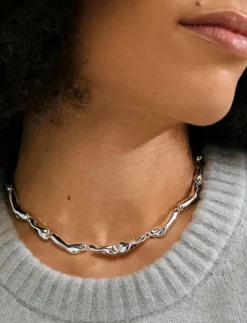 Pilgrim HARRISON necklace silver-plated - Statementhalsband|Kvinnor Smycken