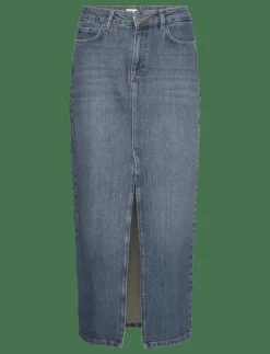 Kvinnor Twist & Tango Denimkläder|Kjolar|Hattie Rigid Denim Skirt - Midi kjolar