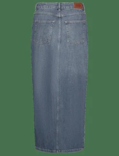Kvinnor Twist & Tango Denimkläder|Kjolar|Hattie Rigid Denim Skirt - Midi kjolar