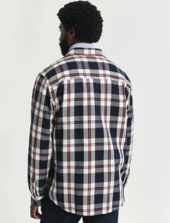 GANT Overshirts|HEAVY TWILL CHECK OVERSHIRT - Rutiga skjortor