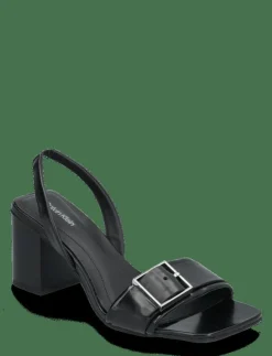 Kvinnor Calvin Klein Sandaler|Högklackade Skor|HEEL SANDAL 70 W/BUCKLE - LTH - Sandaler
