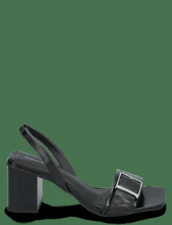 Kvinnor Calvin Klein Sandaler|Högklackade Skor|HEEL SANDAL 70 W/BUCKLE - LTH - Sandaler