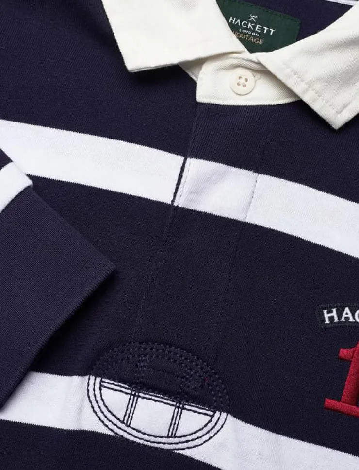 Hackett London HERITAGE NBR STR RBY - Långärmade pikéer| Pikéer