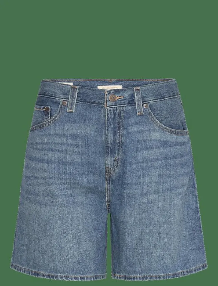 Kvinnor Levi's® Shorts|HIGH BAGGY SHORT STOP FLAXING - Jeansshorts