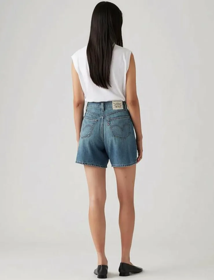 Kvinnor Levi's® Shorts|HIGH BAGGY SHORT STOP FLAXING - Jeansshorts