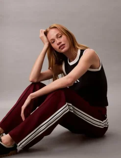 Calvin Klein Jeans HIGH SHINE FRENCH TERRY TRACK PA - Joggers|Kvinnor Byxor