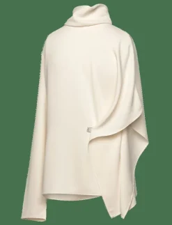 Kvinnor Mango Blusar & Skjortor|High-neck blouse with asymmetrical sleeves - Långärmade blusar