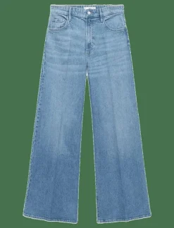 Mango High-waisted wide leg jeans - Vida byxor|Kvinnor Kläder