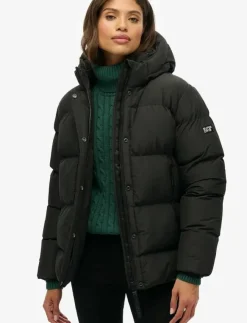 Superdry HOODED 5 BAFFLE SPORTS PUFFER - Dun- & vadderade jackor|Kvinnor Jackor & Kappor