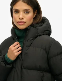 Superdry HOODED 5 BAFFLE SPORTS PUFFER - Dun- & vadderade jackor|Kvinnor Jackor & Kappor