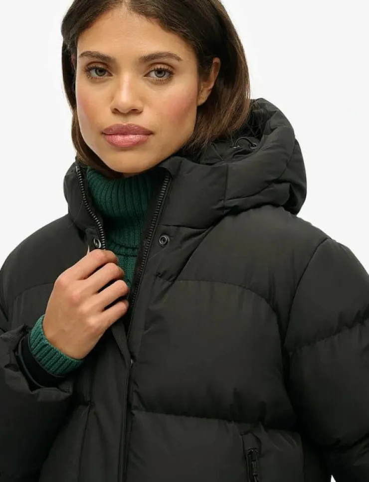 Superdry HOODED 5 BAFFLE SPORTS PUFFER - Dun- & vadderade jackor|Kvinnor Jackor & Kappor