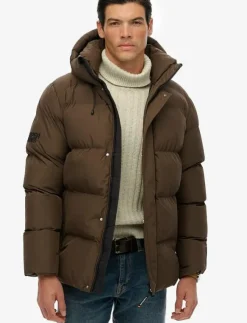 Superdry HOODED 5 BAFFLE SPORTS PUFFER - Fodrade jackor| Jackor & Rockar