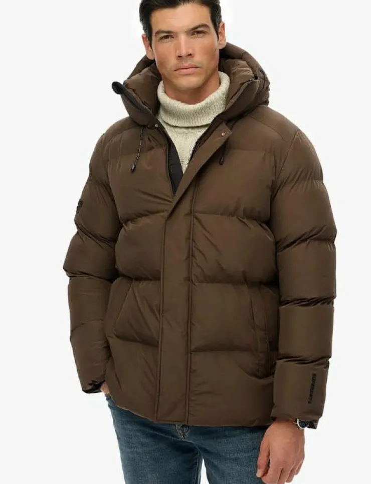 Superdry HOODED 5 BAFFLE SPORTS PUFFER - Fodrade jackor| Jackor & Rockar