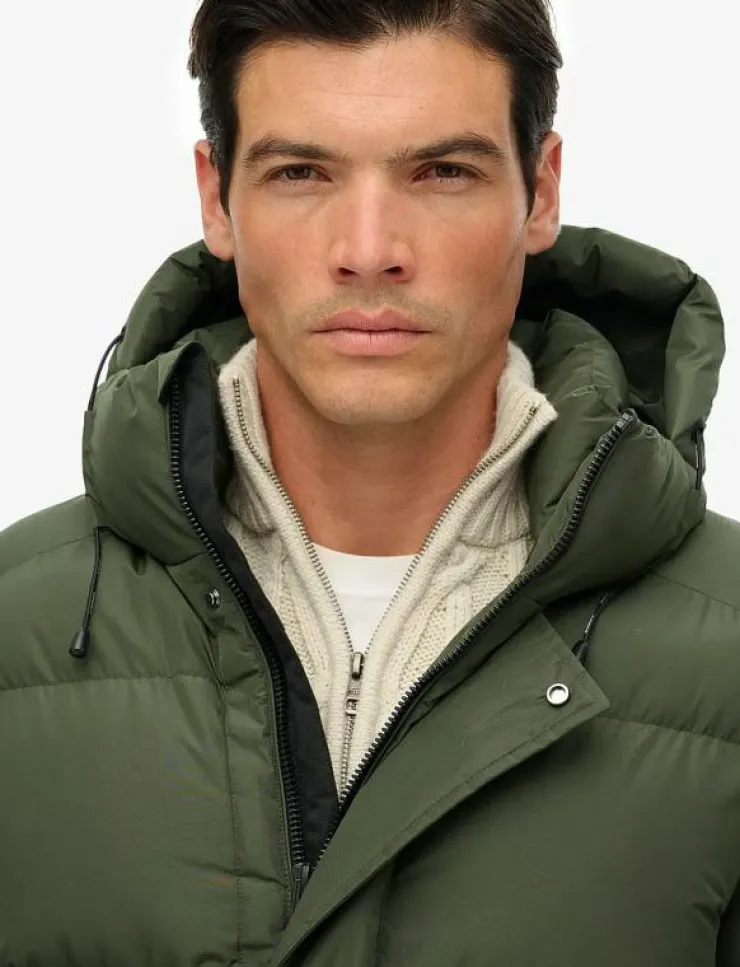Superdry Jackor & Rockar|HOODED SPORTS PUFFER MID JKT - Fodrade jackor