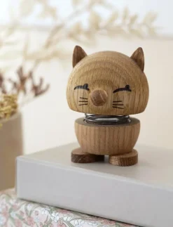 Hoptimist Dekorationsdetaljer|Cat - Träfigurer