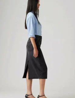 Kvinnor Levi's® Kjolar|HR BACK SLIT SKIRT WANDERING S - Jeanskjol