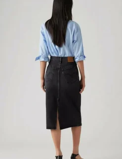Kvinnor Levi's® Kjolar|HR BACK SLIT SKIRT WANDERING S - Jeanskjol
